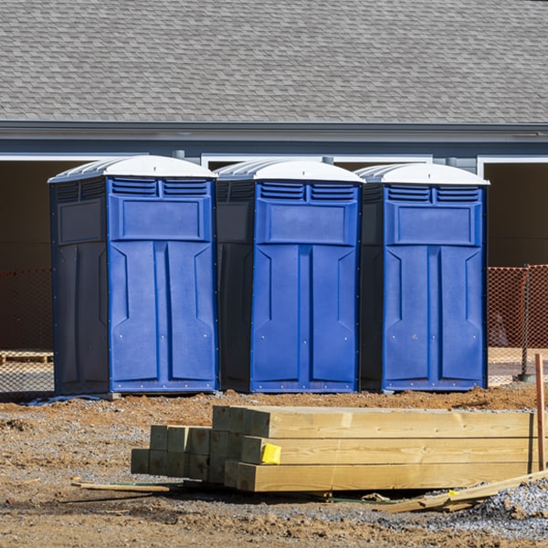 what is the expected delivery and pickup timeframe for the portable restrooms in Headrick